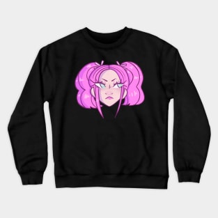 Pink Haired Girl Crewneck Sweatshirt